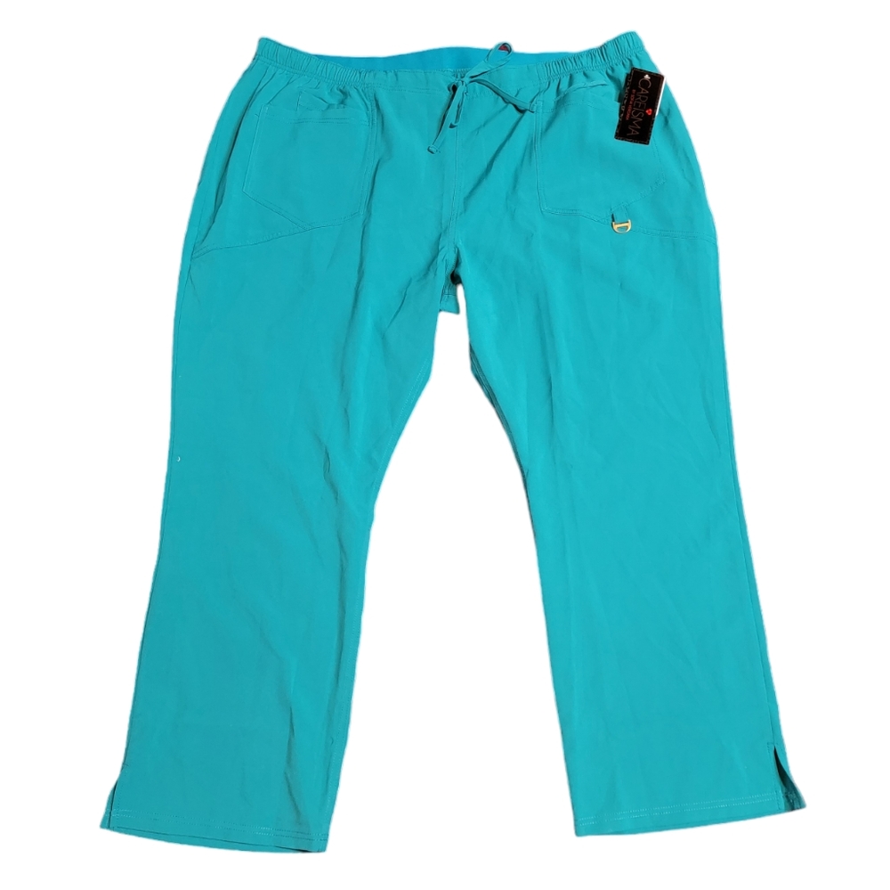 NWT! CAREISMA BY SOFIA VERGARA Plus Size Teal Straight Leg Scrub Pants